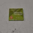 Rabenda 12 Pcs Rug Tape, Non Slip Rug Pads Grippers for Hardwood Floors and Tiles, Reusable Carpet Tape for Area Rugs, Double-Sided Adhesive Rug Stickers Keep Corners Flat (Black)