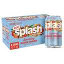 SPLASH REFRESHER Sparkling Water, Blood Orange - 8-Pack, 12 Fl Oz Cans - Flavored Carbonated Seltzer Water with Electrolytes, Zero Sugar & Zero Calories (EXP 07/24/26)