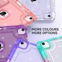 ZoneFoker Case for iPad Air 5th/ 4th Generation Case (2022/2020) 10.9'', for iPad Pro 11 Inch (4th/3rd/2nd/1st Gen), Hard Sturdy Slim Cover for iPad Air 5 4 th with Pencil Holder/Stand, Clear Glitter
