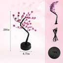TRAVELER Cherry Blossom Tree Light Lamp, 36 LED Bonsai Tree Lights Japanese Decor Battery and USB Operated for Bedroom Home Decor