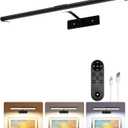 EZVALO Picture Light for Wall, 4800mAh Rechargeable Wireless Remote Battery Lights for Painting, 16In Dimmable Magnetic LED Art Display Light, Colors Temperatures, for Gallery, Living Room,Hallway (Black)