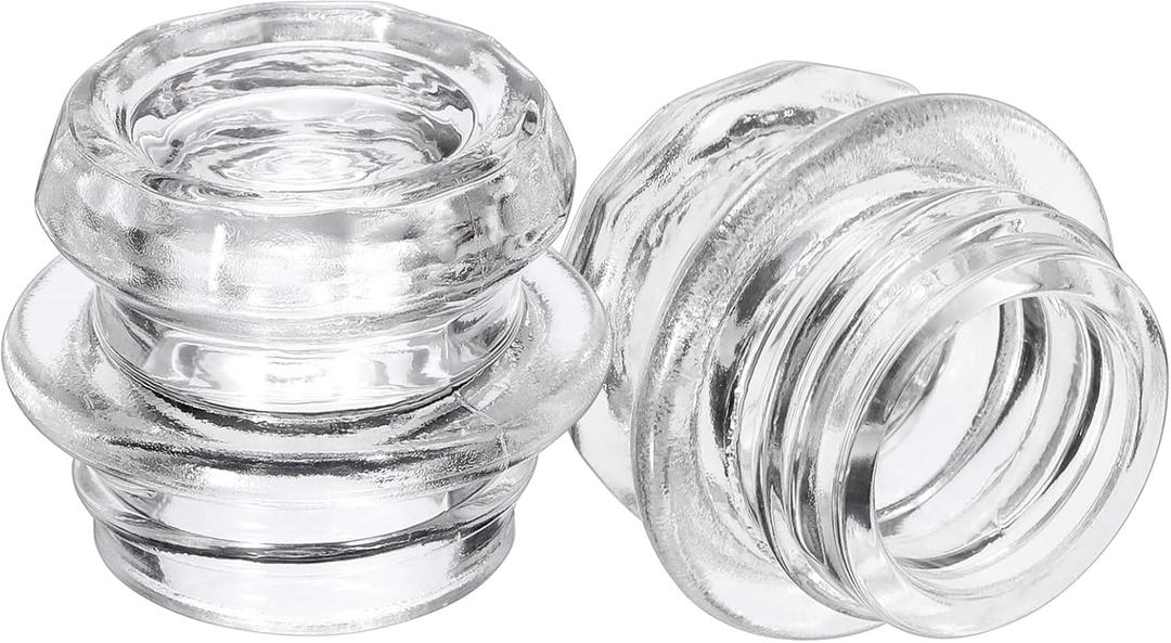 Hoowen 2 Pack Coffee Percolator Glass Top Replacement, Clear Coffee Filter Glass Knob for Electric and Stove Pots, HeatResistant Percolator Parts Camping Accessories for Coffee Filter and Makers