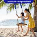 Dual Protection Tree Swing Straps with Backup Lifeline, 2500LB Capacity, Metal Frame Compatible, Suitable for Sensory, Saucer, Disc Swing & Hammock, Kids Indoor and Outdoor Fun