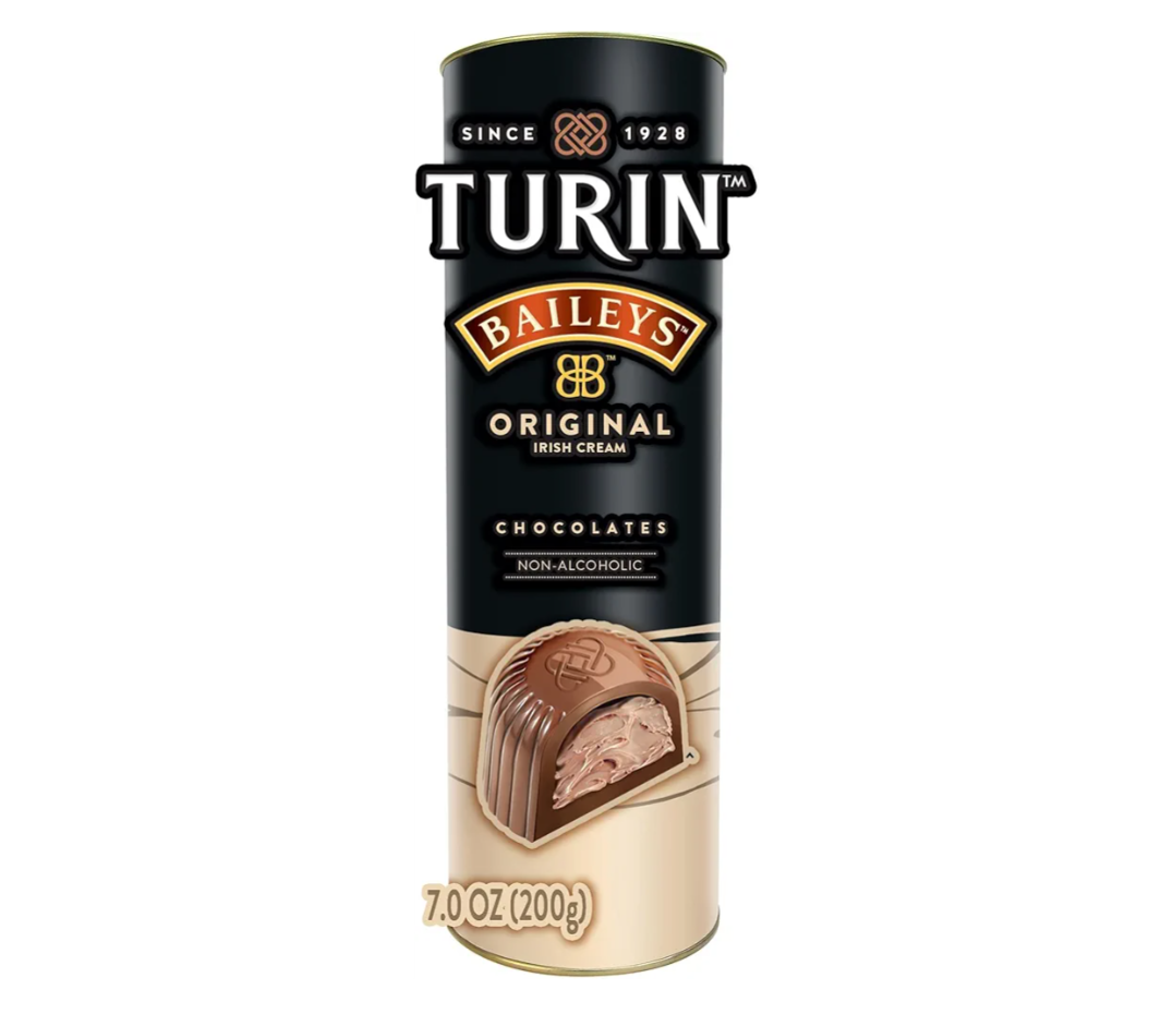 Pack Of 2 Turin Baileys Milk Chocolate Truffles, Milk Chocolates Filled With Baileys Flavored Non-Alcoholic, 7oz Tube Great for Gifts and Treats, Best By: 11/2025