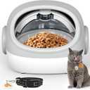 Lesotc RFID Automatic Cat Feeder, Microchip Pet Feeder, Auto Cat Feeder with Collar, Automatic Pet Feeder - Prevents Food Stealing, Perfect for Prescription Diets, Schedules Meals for Multiple Cats
