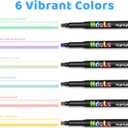Guangna Highlighters, 6pcs, Chisel Tip, Pastel Colors, Aesthetic Quick Dry for Bible Jounaling Planner Books Notes Teacher Office Supplies (Morandi Colors)