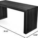 APRTAT Bamboo Dining Bench, 35 inch Farmhouse Decor Indoor Kitchen Table Bench, Entryway Shoe Rack Bench Solid Bamboo Benches for Living Room, Hallway, Bedroom, Bathroom
