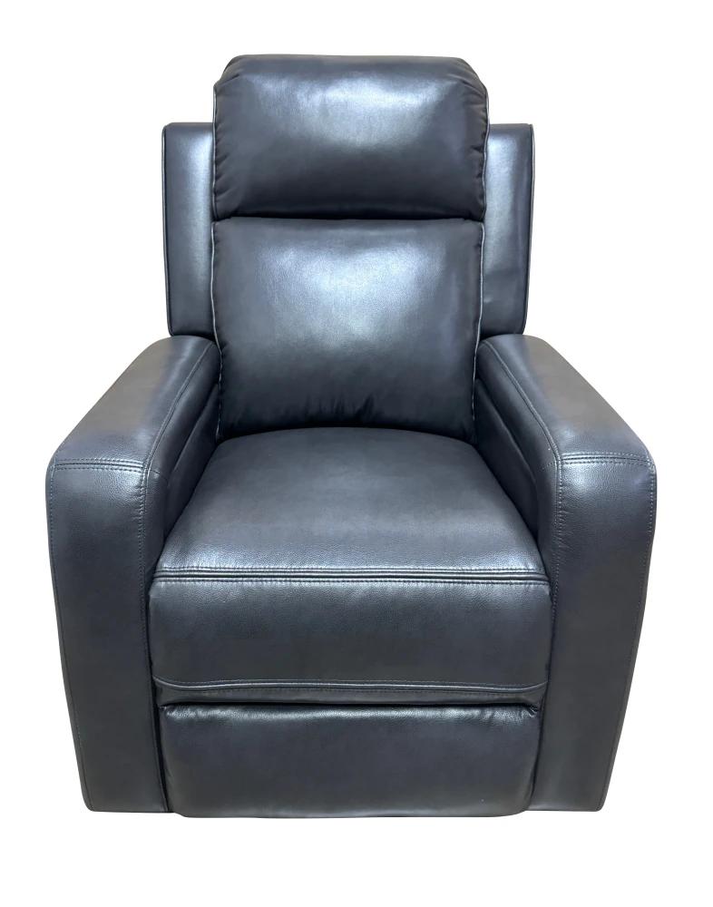 Sitswell Kasen Glider Recliner - Charcoal Faux Leather