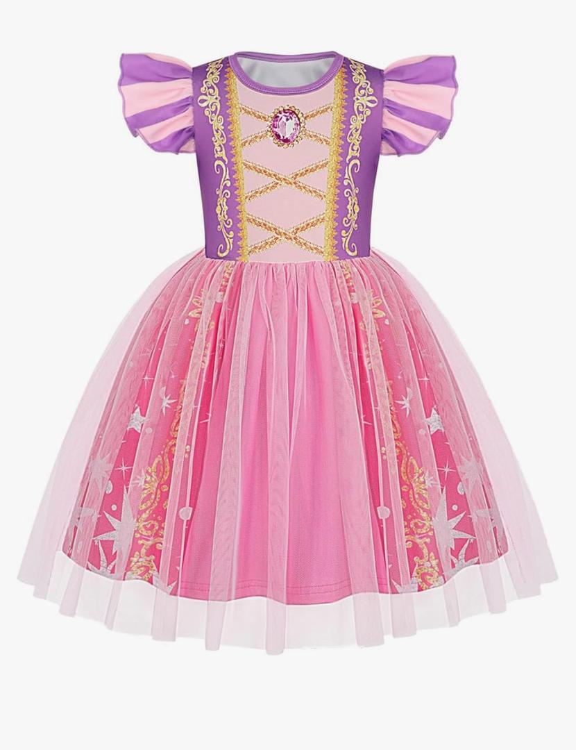 HenzWorld Halloween Costumes for Kids Pirate Costume Princess Dress up for Girls Birthday Cosplay Party Outfit Tulle Dress 6 years
