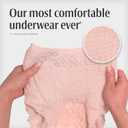 Depend Night Defense Adult Diapers, Incontinence & Postpartum Bladder Leak Underwear for Women, Disposable, Overnight, Medium, Blush, 15 Count