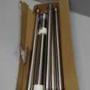 PHITRIC 6 FT Flag Pole Kit, Tangle Free Spinning Weather Resistant Rustproof Stainless Steel Flagpole Suitable for 3x5 Heavy Garden Flag 1" Dia Flag Pole for Outdoor or Outdoor Wall-Mounted Flagpole (SILVER)