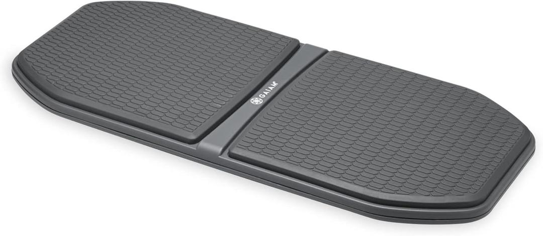Gaiam Evolve Balance Board Standing Desk, Anti Fatigue Wobble Board for Home Office, Physical Therapy, Exercise Equipment, Stability Rocker for Constant Movement, Increase Focus, Floor Mat Alternative (Grey/Black)