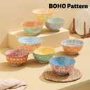 Ceramic Bowls, 10 Oz Small Bowl, Set of 8 Ice Cream Bowls, Dessert Bowl for Salsa, Rice, Sauce, Side Dishes, Snack, Condiment, 4.75 Inch-Microwave Dishwasher Safe