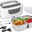 MDHAND Electric Lunch Box Food Heater for Adult, 3 in 1 Heated Lunch Box, 110V/12V/24V Self Heating LunchBox for Work/Car/Outdoors
