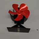 Easywave Wood Stove Fan Non Electric: Heat Powered Fireplace Fan with Slot & Spring Fixed on Propane Heater, Thermoelectric Thermal Fan for Wood Burning Stove/Pellet/Log Burner/Buddy Heater