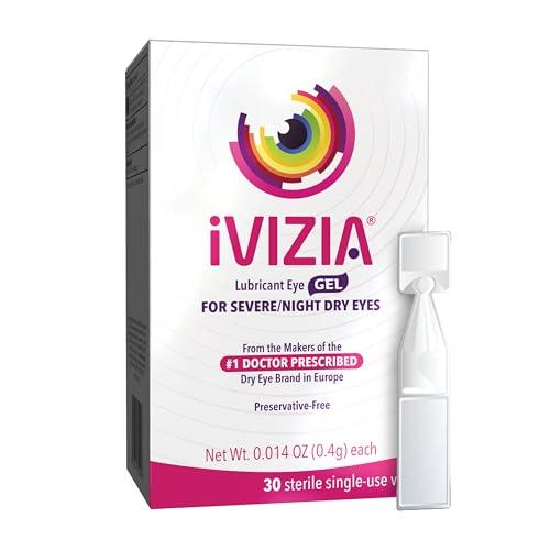 iVIZIA Eye Gel for Nighttime Dry Eyes, Preservative-Free, 30 Single-use vials EXP. 12/2027