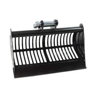 600MM Screening Skeleton Bucket Mini Excavator Attachments Compatible with Small Excavator Stone and Soil Screening 24IN with Two Pins