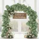 Balloon Garland Arch Kit  146 Pcs Sage Green Balloons for Baby Shower, Birthday, Gender Reveal, Wedding Party  DIY Kit by Vellax