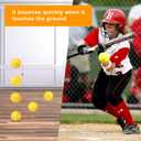 Avesfer Practice Foam Softballs 11 inch with Mesh Bag Soft Oversize Foam Baseballs Safely Training Batting Hitting Ball and Fielding Indoor Outdoor for Kids Teenager Players Pack 6