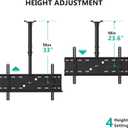 WALI Ceiling TV Mount for 42-90 inch, Hanging Adjustable TV Ceiling Mount Bracket Fits Most LED, LCD, OLED 4K TVs, Holds up to 220lbs, Max Mounting Holes 800x400mm (CM4290), Black