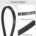 uxcell 4Pcs AX35 EPDM V-Belt, Raw Edge Cogged Industrial Rubber V Belt 1/2" Width x 37" Outer Circumference