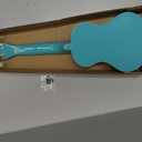 Strong Wind Soprano Ukulele 21 Inch Basswood Ukeleles for Beginners Four Strings Hawaiian Guitar Easter Ukulele for Adults Teenagers（Light Blue）