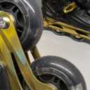 MammyGol Inline Skates for Boys and Girls Youth, 4 Size Adjustable Roller Skates with PU Flashing Wheels, Aggressive Inline Skates High Performance for Kids (Golden, L)