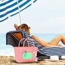 4 x Silicone Phone Holder, Insert Charm Carabiner Keychain for Bogg Bag, Compatible with Bogg Beach Tote Bag (Green)