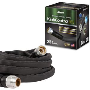 Kink Control Lite, Doesnt Expand or Burst, Extremely Light Weight, Garden Hose, Water Hose with Superior UV Resistance, Ergonomic Grip, High Burst Strength,Kink Resistance, 25 Ft