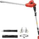 Pole Hedge Trimmer for Milwaukee M18 Battery, Pole Trimmer with 135°Adjustable Head,Sectional Extension Pole with 16 FT Reach,16-Inch Dual-Action Blade【Battery Not Included】