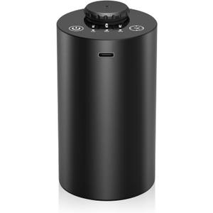 Waterless Essential Oil Diffuser for Home Battery Operated Cordless Scent Diffuser with Timing & 3 Mist Levels car DiffuserBlack Aluminum Alloy