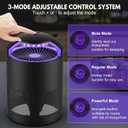 Fruit Fly Traps for Indoors, Catcher & Killer with Upgraded Purple Light, 3-Speed Fan Suction & Sticky Boards for Mosquito, Gnat & Moth, Electric Flying Insect Trap for Home, Kitchen, Bedroom, Plants