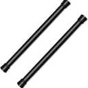 Bettli Spring Loaded Curtain Tension Rod Bit Holder Extensions 12-20 inches (Black 2)
