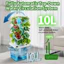 Hydroponics Growing System,30 Pods Hydroponic Tower,Space-Saving 5-Layer Vertical Gardening System,Indoor Plants Germination Kit for Herbs Fruits and Vegetables