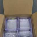 250 Pcs Square Clear Dessert Plates 3.6 Inch Plastic Appetizer Plates Disposable Square Party Plates Hard Mini Salad Tasting Sample Plate for Weddings, Parties, Banquet Dinner, Family Gatherings