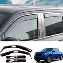 Visor Rain Guards Compatible with 2022-2025 Ford Maverick Front and Rear in-Channel Window Visors Wind Deflectors Weather Shield for 2024 Maverick 4PCS Accessories