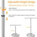 STWWO Hand Towel Holder Stand, T-Shape Countertop Hand Towel Stand for Bathroom Kitchen, Adjustable Hand Towel Holder, Gold