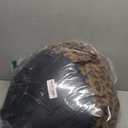 Calming Dog Beds & Cat Cave Bed with Hooded Cover,Removable Washable Round Beds for Small Medium Pets,Anti-Slip Faux Fur Fluffy Coved Bed for Improved Sleep,Fits up to 15/25 lbs(Leopard Print,S) (20.00" x 20.00" x 8.00")