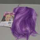 Purple Bob Wig With Bangs 12 Inch Short Synthetic Fiber Bob Wigs for Women Short Bob Wigs and Halloween Cosplay Wig for Daily Life Colorful Wigs With One Cap (Purple)