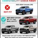 Fog Lights for Chevy Colorado 2023-2025 2026 Accessories 3rd Gen LED Front Bumper Daytime Running Light Amber Turn Signals (Chic Style)
