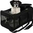 Sherpa Original Deluxe Travel Pet Carrier, Airline Approved - Black, Large (19.0"L x 11.8"W x 11.5"H)
