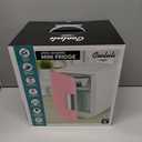 Cooluli Mini Fridge for Bedroom - Car, Office Desk & Dorm Room - Portable 4L/6 Can Electric Plug In Cooler & Warmer for Food, Drinks, Skincare Beauty & Makeup - 12v AC/DC & Exclusive USB Option, Pink