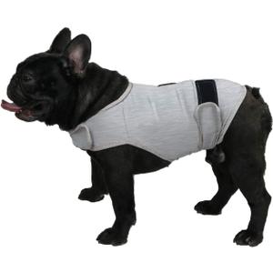 Comfort Dog Anxiety Relief Coat, Dog Anxiety Calming Vest Wrap for Thunderstorm,Travel,4th of July Fireworks,Vet Visits,Separation Anxiety Relief for Dogs (Medium (Pack of 1), Light Gray)
