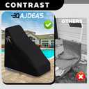 Swimming Pool Lift Chair Protective Cover, 600D Heavy Duty Oxford Fabric Handicap Pool Lift Chair Covers for Global Lift Corp, All Season Pool Lift Cover for UV Resistant, Waterproof (Black)