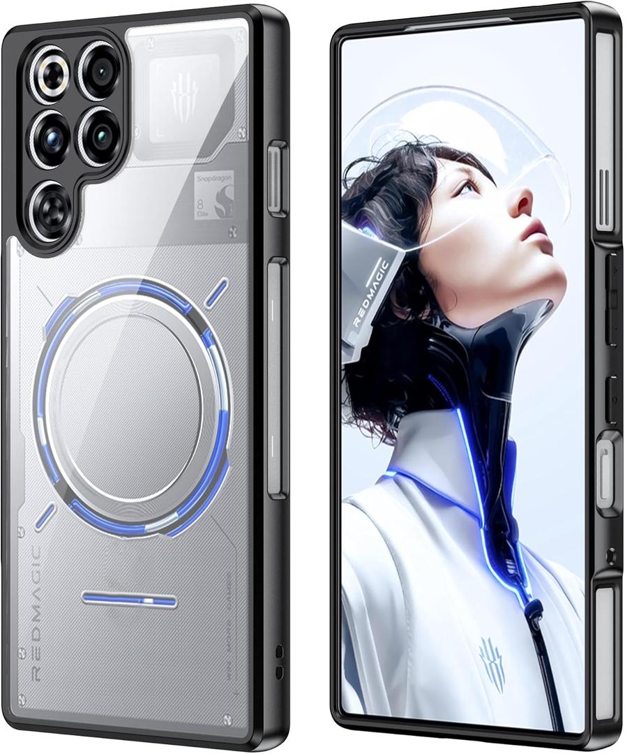 for Nubia RedMagic 11 Pro/11 Pro+ Case,high qualit,PC MaterialScratch Resistant,Anti-Skid-Black