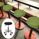 uxcell 4 Pack Stool Covers Round, 16-18 Inch Bar Stool Covers Washable Dustproof Slipcover Seat Cushion with Elastic for Bar Kitchen Living Room Decor, Black
