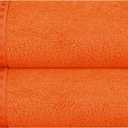 GLAMBURG 100% Cotton 2 Pack Oversized Bath Towel Set 28x55 Inches, Ultra Soft Highly Absorbant Compact Quick dry & Lightweight Large Bath Towels, Ideal for Gym Travel Camp Pool - Orange