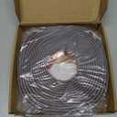 19.6 Ft Self-Adhesive Floor Transition Strip, Carpet Edge Trim & Rug Gripper, Rubber Threshold Ramp for Doorways, Carpet to Tile/Wood/Laminate Flooring Reducer, Anti-Curling Binding Strip (Gray)