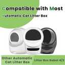 120 Count Waste Bags For Robot 4 and 3, Litter Box Liners For Automatic Cat Litter Box, Cat Litter Box Liners Waste Bags Replacement (120 Count)