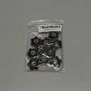 Metric M8 Knurled Knob 10PCS Black Metric M8 Star Knobs Clamping Nuts Plastic Screw-On Type Threaded Jig knobs Lawn Mower Handle Knob Grip Assortment Kit for Machinery Latche